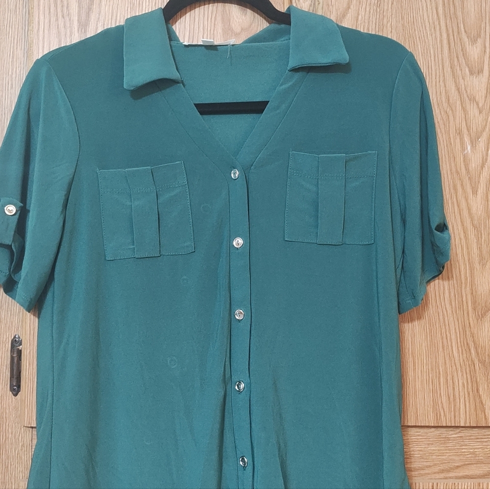 Women's S Emerald Green short sleeve Top